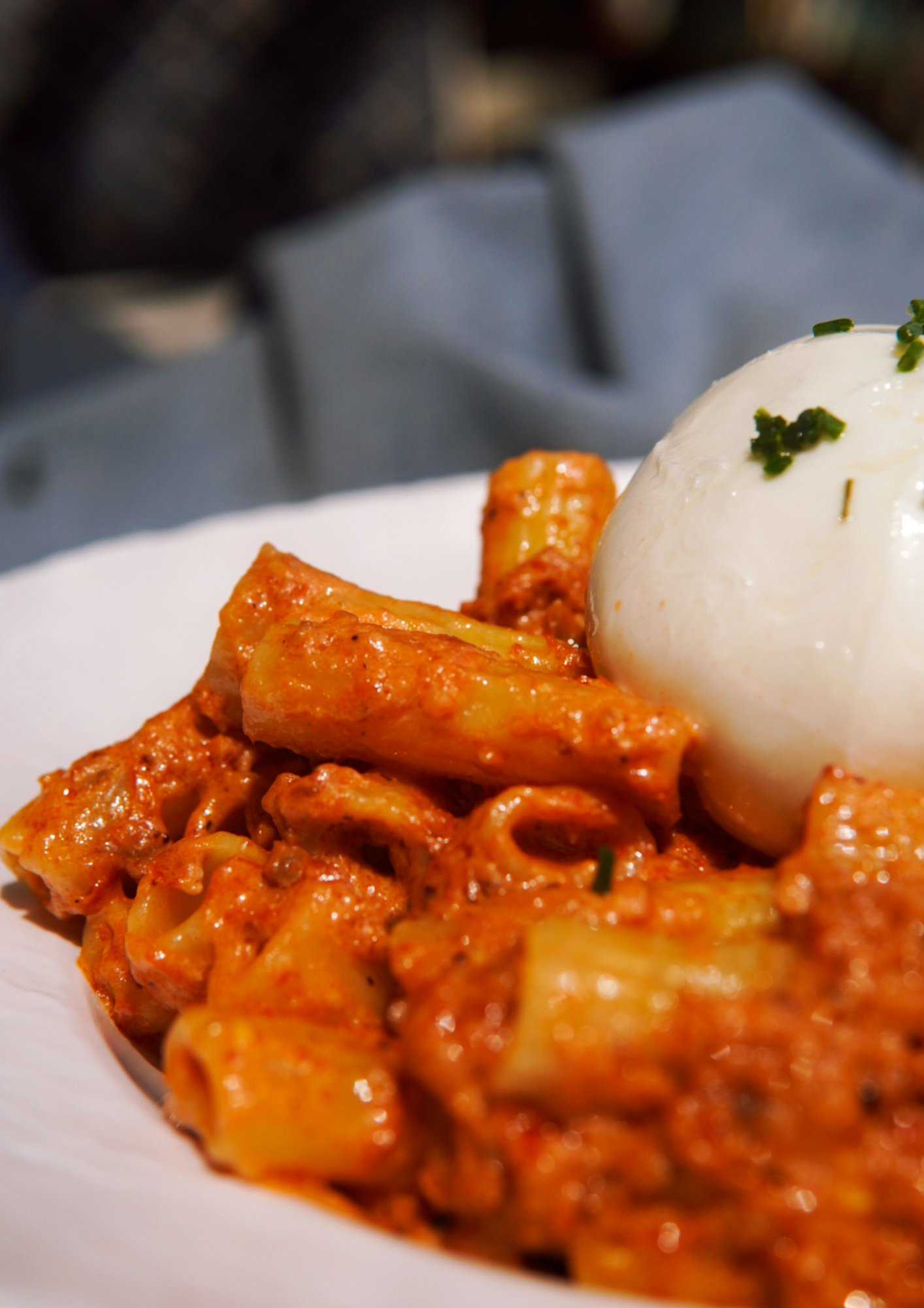 Penne rosso & burrata